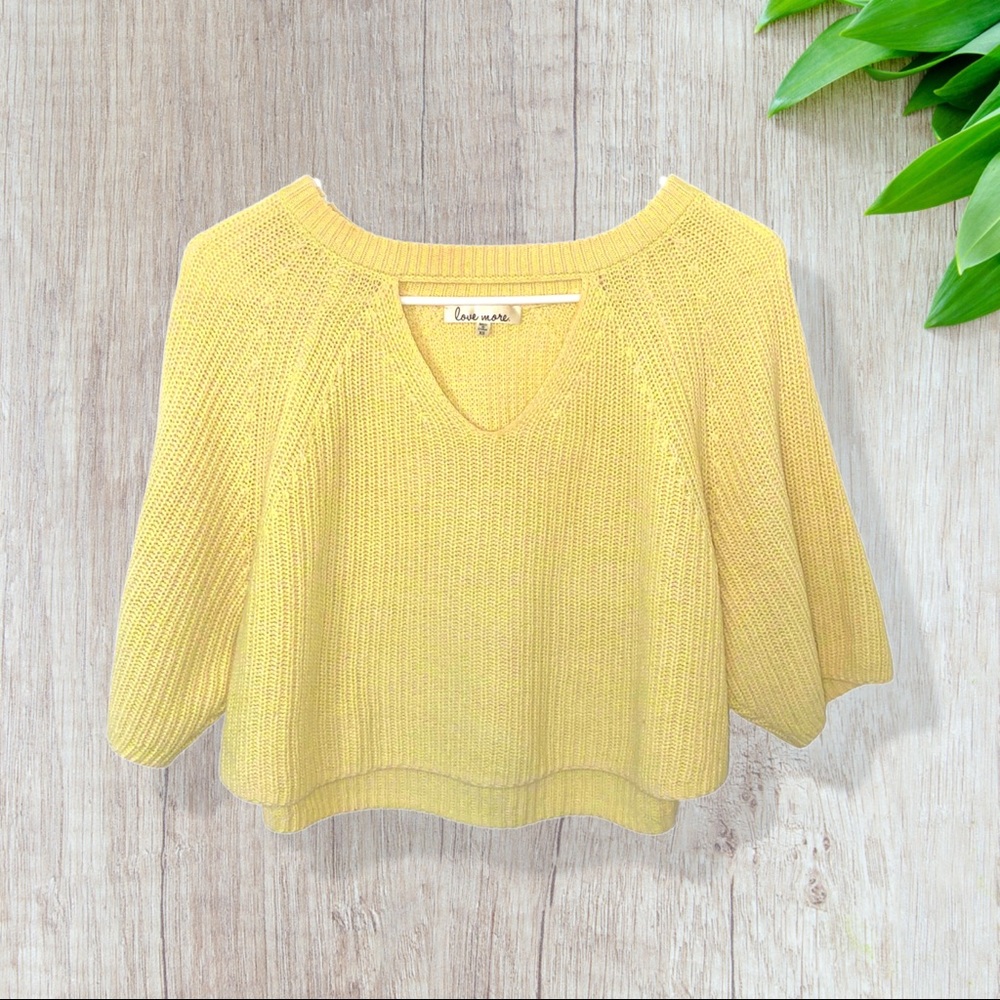 Yellow crop top